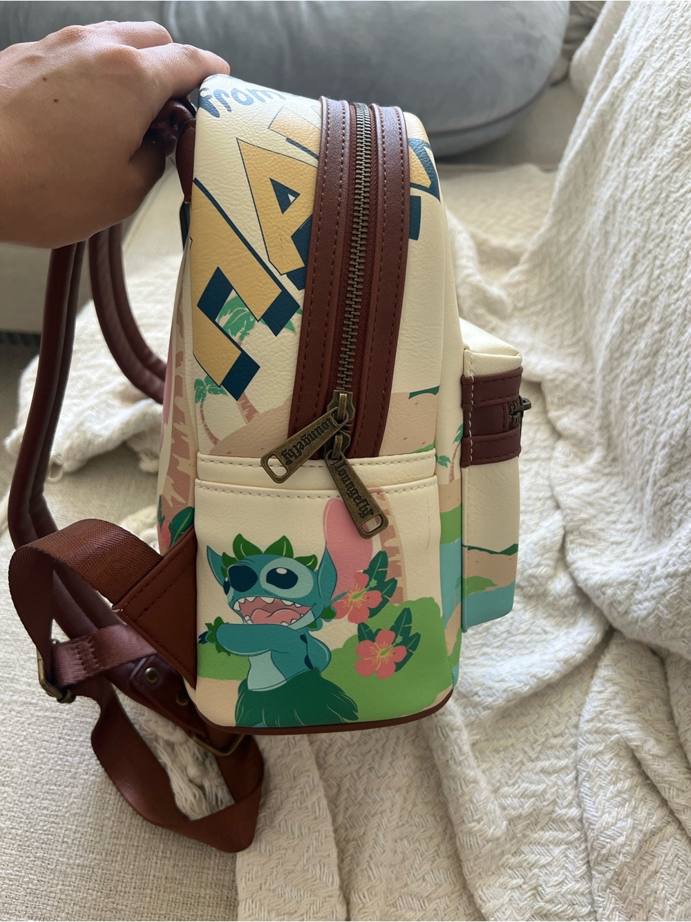 Disney Loungefly Stitch Aloha Poster Mini Backpack - Picture 6 of 8